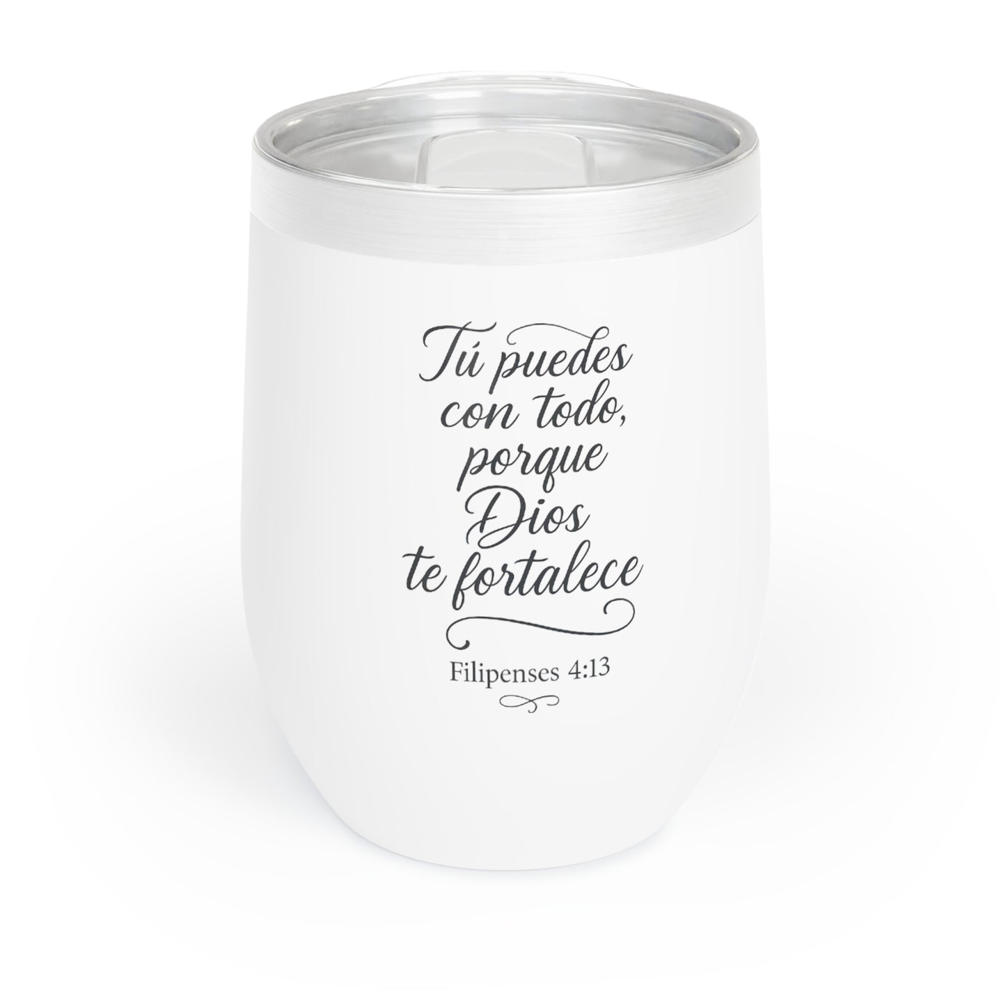 Chill Wine Tumbler “Refresca Tu Espíritu” 12oz Inspiración en Cada Sorbo