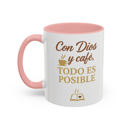 Accent Coffee Mug (11oz) - Inspiración en Cada Sorbo