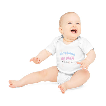 Baby Organic Short Sleeve Bodysuit - Suavidad y Fe desde el Primer Día