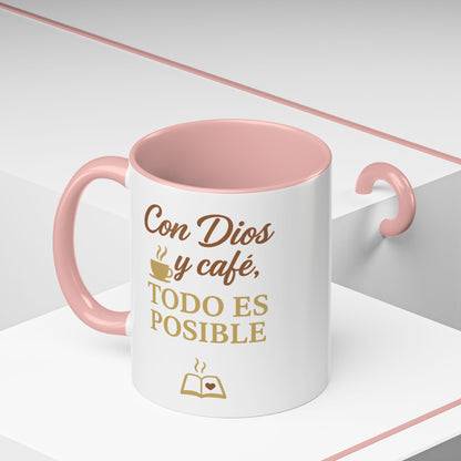Accent Coffee Mug (11oz) - Inspiración en Cada Sorbo