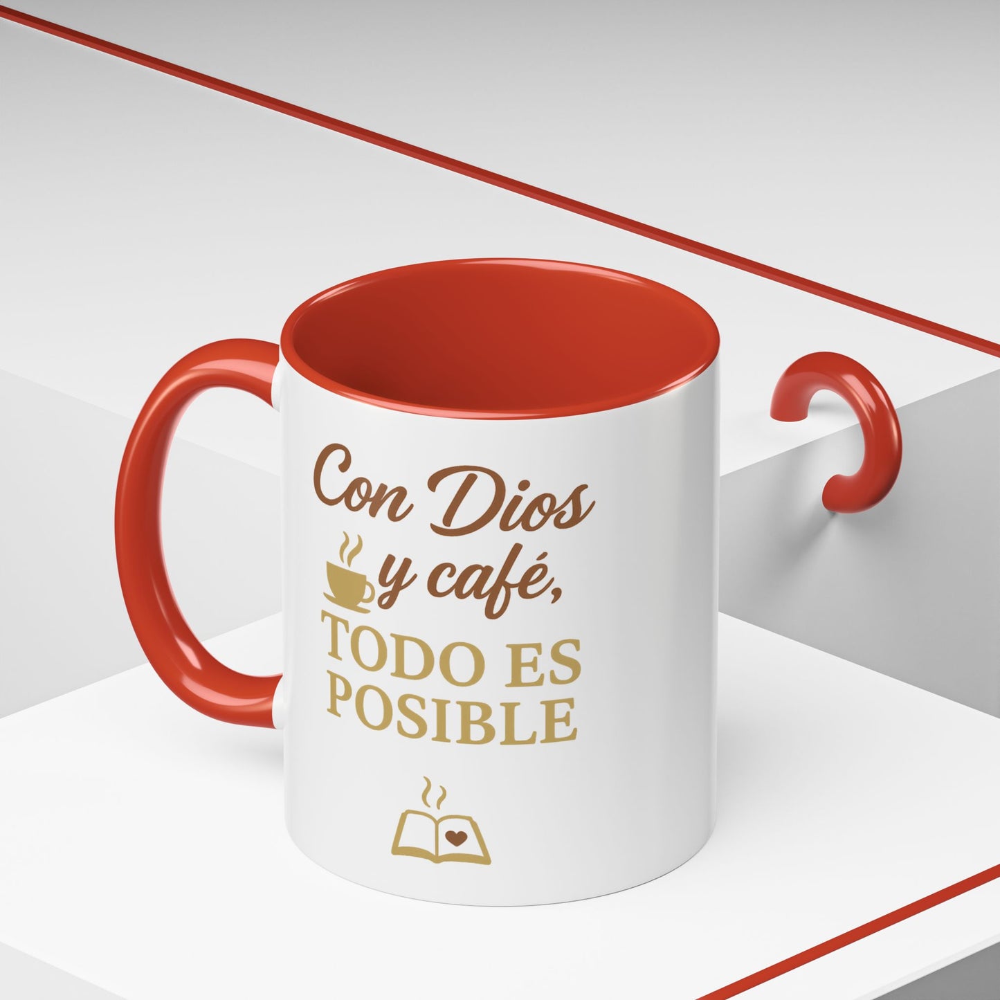 Accent Coffee Mug (11oz) - Inspiración en Cada Sorbo