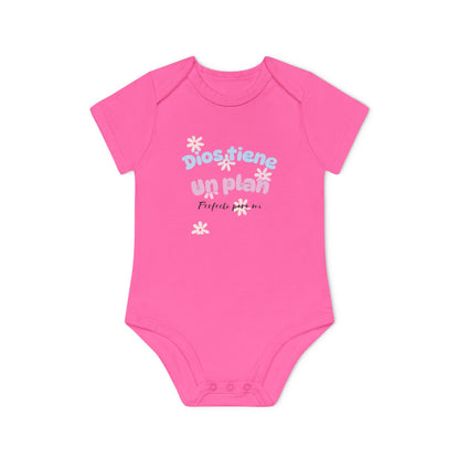 Baby Organic Short Sleeve Bodysuit - Suavidad y Fe desde el Primer Día