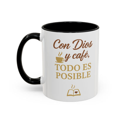 Accent Coffee Mug (11oz) - Inspiración en Cada Sorbo
