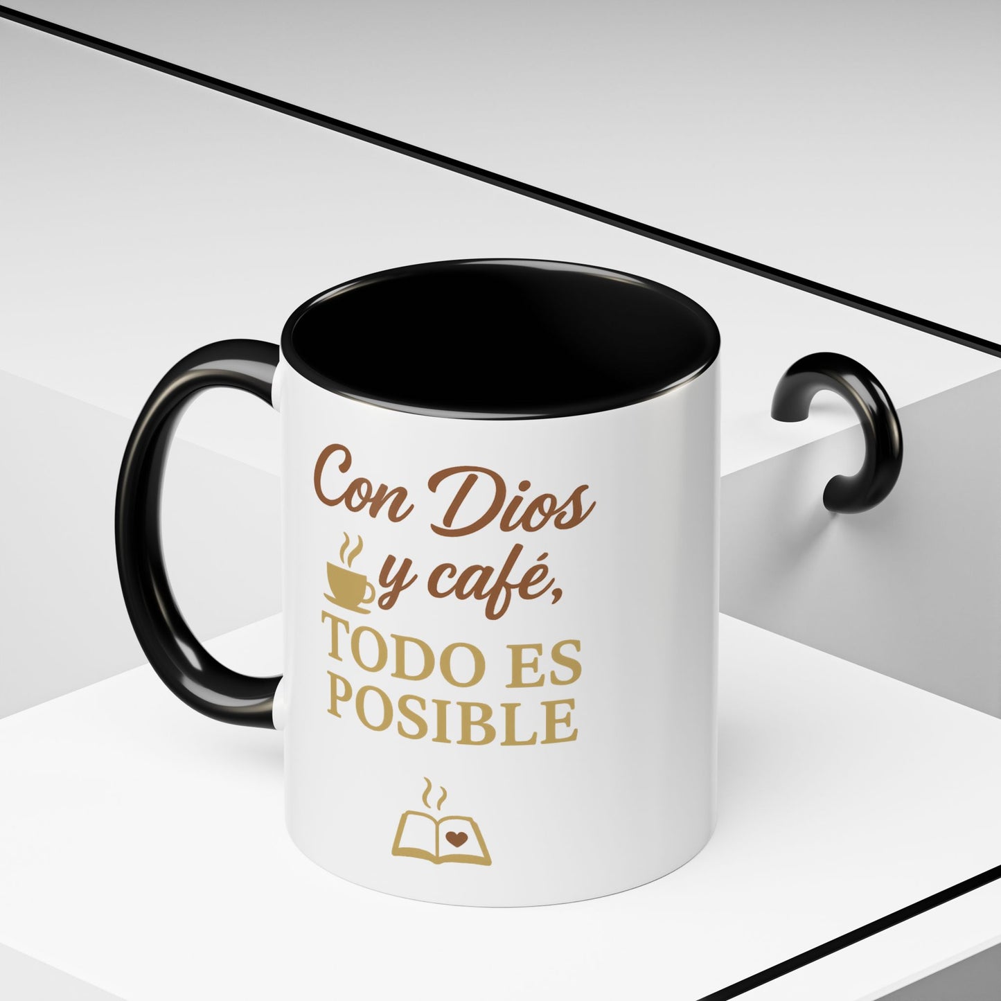 Accent Coffee Mug (11oz) - Inspiración en Cada Sorbo