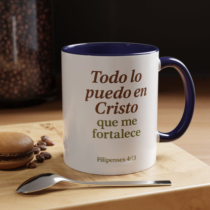 Accent Coffee Mug (11oz) - Inspiración en Cada Sorbo