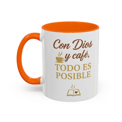 Accent Coffee Mug (11oz) - Inspiración en Cada Sorbo