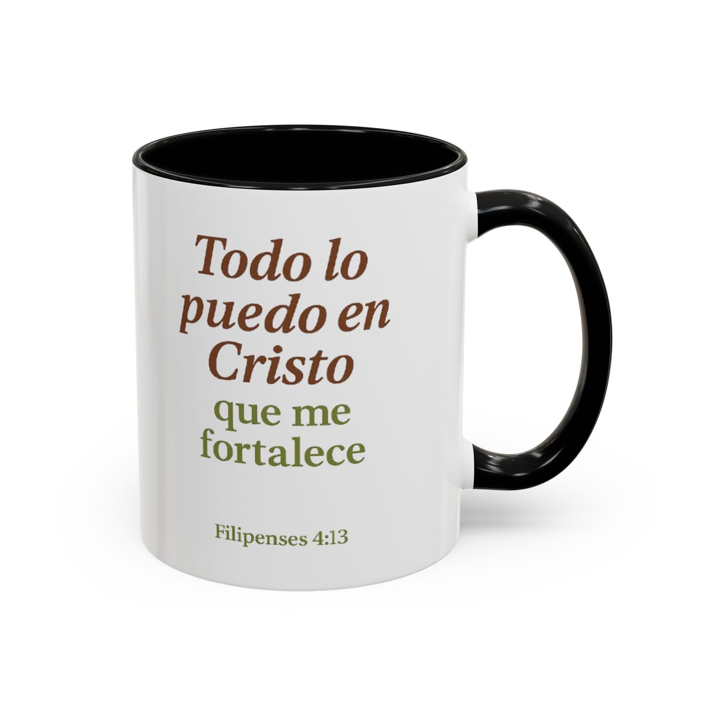 Accent Coffee Mug (11oz) - Inspiración en Cada Sorbo