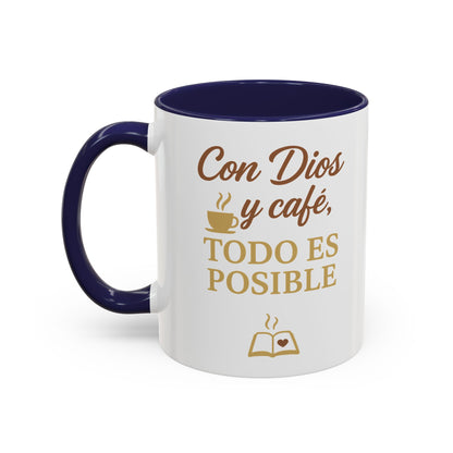 Accent Coffee Mug (11oz) - Inspiración en Cada Sorbo