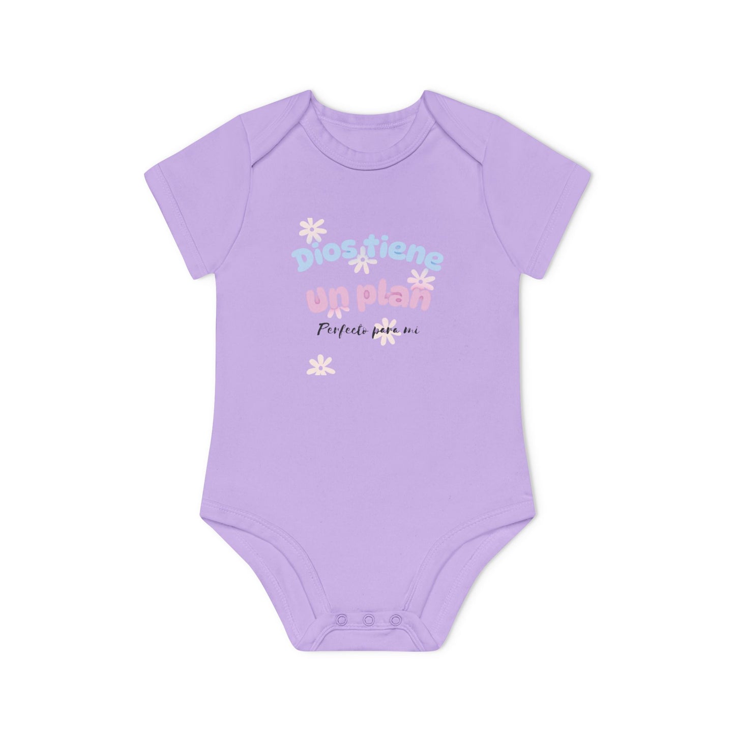 Baby Organic Short Sleeve Bodysuit - Suavidad y Fe desde el Primer Día
