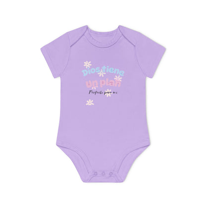 Baby Organic Short Sleeve Bodysuit - Suavidad y Fe desde el Primer Día