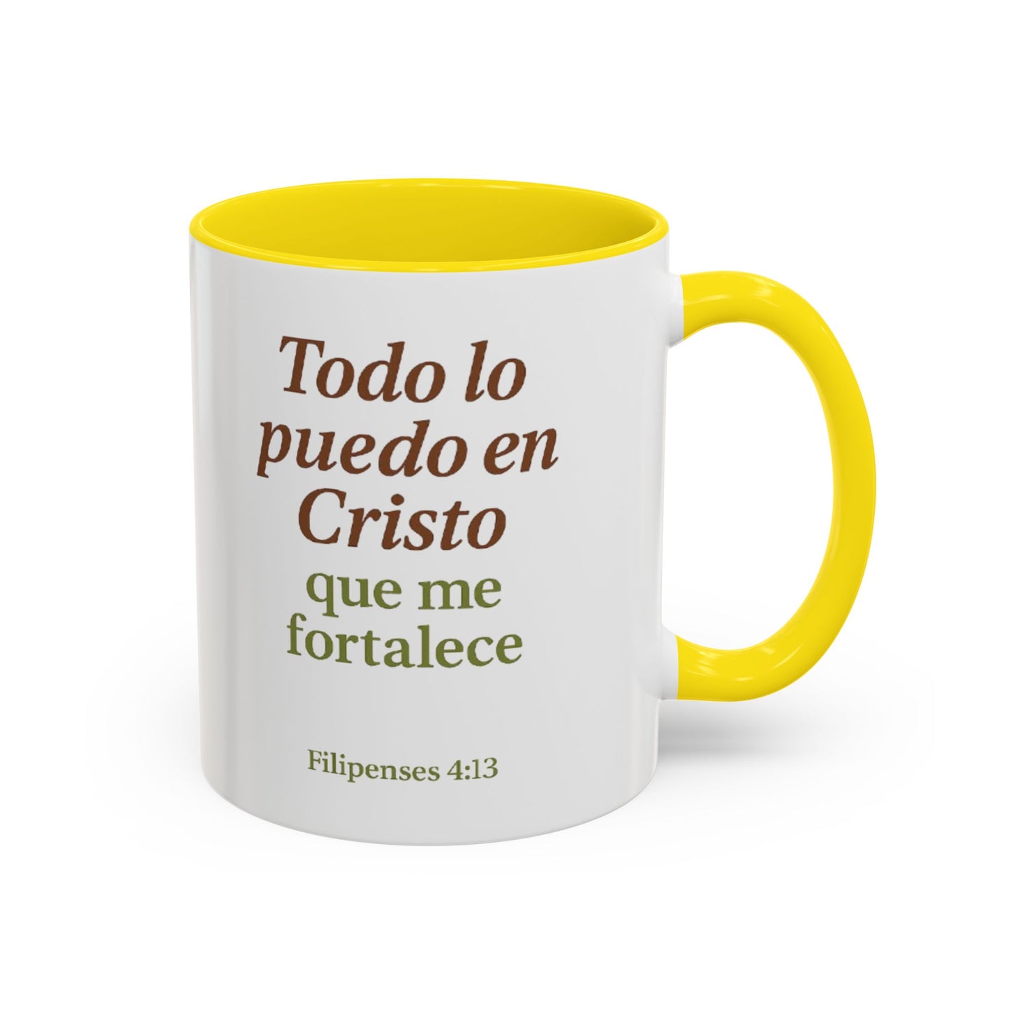 Accent Coffee Mug (11oz) - Inspiración en Cada Sorbo