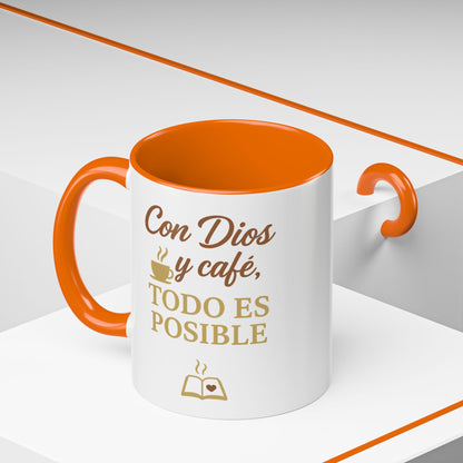 Accent Coffee Mug (11oz) - Inspiración en Cada Sorbo
