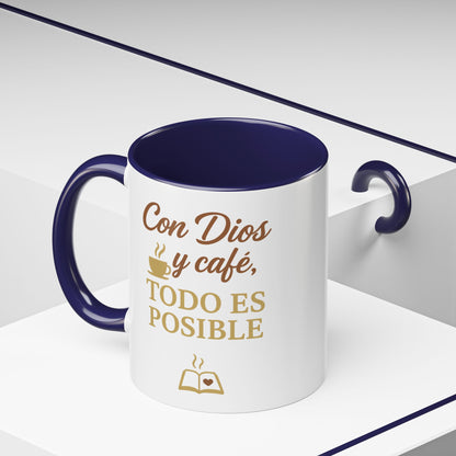 Accent Coffee Mug (11oz) - Inspiración en Cada Sorbo